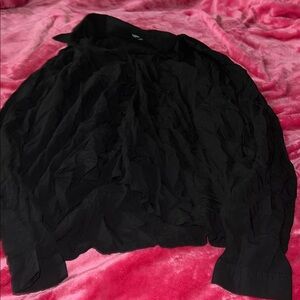 Fashion Nova Black Button Down Shirt